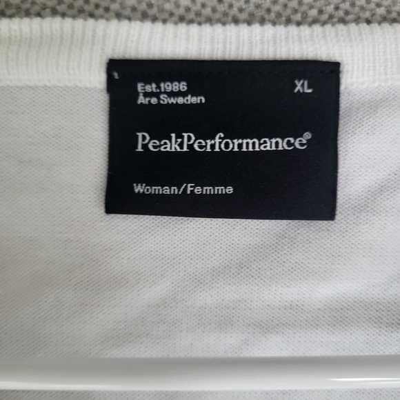 Peak Performance White Golf Knit Jumper Sweater Ladies Size XL - Picture 6 of 11